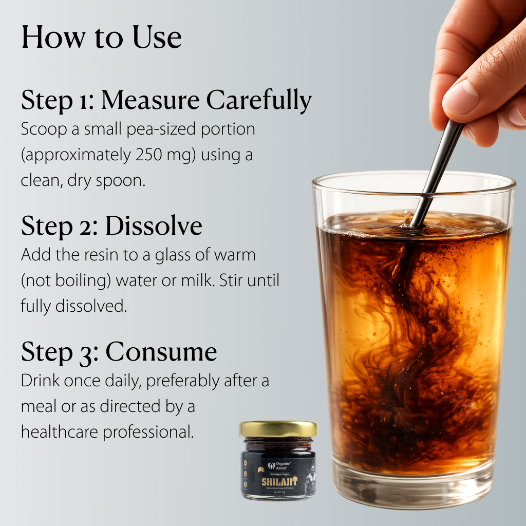 Original Himalayan Shilajit Resin 20g | 250mg per Serving | 80 Serving